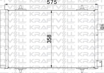 KRAFTVOLL GERMANY 08060098 - Condensateur, climatisation droxauto.com