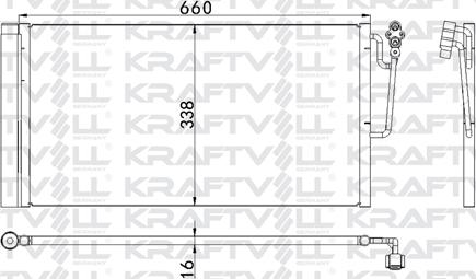 KRAFTVOLL GERMANY 08060092 - Condensateur, climatisation droxauto.com