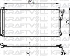 KRAFTVOLL GERMANY 08060046 - Condensateur, climatisation droxauto.com