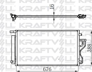 KRAFTVOLL GERMANY 08060048 - Condensateur, climatisation droxauto.com