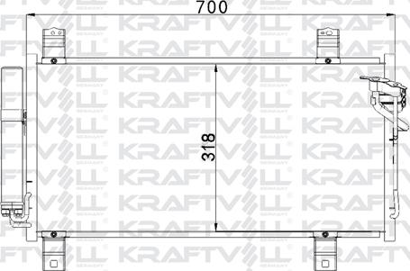 KRAFTVOLL GERMANY 08060038 - Condensateur, climatisation droxauto.com