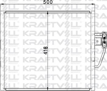 KRAFTVOLL GERMANY 08060079 - Condensateur, climatisation droxauto.com