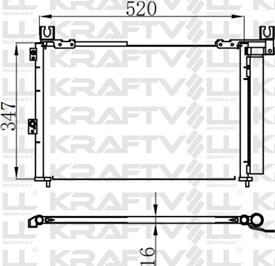 KRAFTVOLL GERMANY 08060166 - Condensateur, climatisation droxauto.com