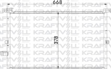 KRAFTVOLL GERMANY 08060114 - Condensateur, climatisation droxauto.com