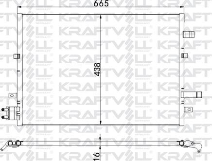 KRAFTVOLL GERMANY 08060118 - Condensateur, climatisation droxauto.com