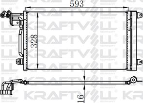 KRAFTVOLL GERMANY 08060185 - Condensateur, climatisation droxauto.com