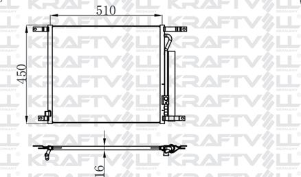 KRAFTVOLL GERMANY 08060138 - Condensateur, climatisation droxauto.com