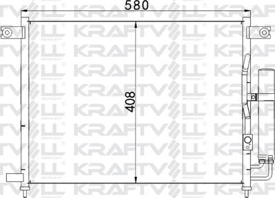 KRAFTVOLL GERMANY 08060137 - Condensateur, climatisation droxauto.com