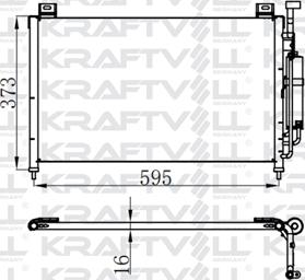 KRAFTVOLL GERMANY 08060173 - Condensateur, climatisation droxauto.com