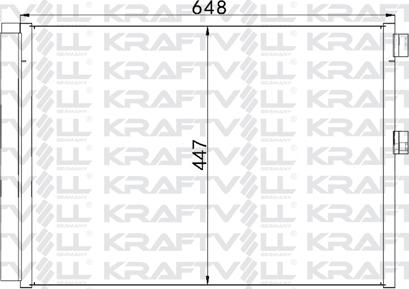 KRAFTVOLL GERMANY 08060211 - Condensateur, climatisation droxauto.com