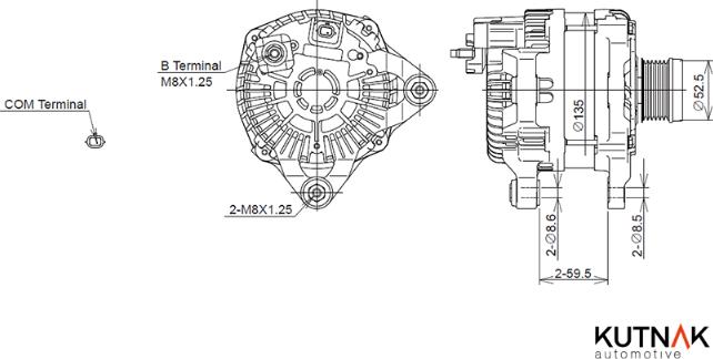 KUTNAK AUTOMOTIVE 724182/M - Alternateur droxauto.com