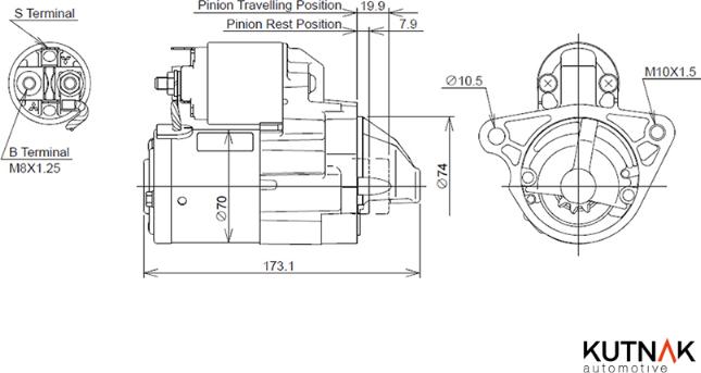 KUTNAK AUTOMOTIVE 720945/M - Pont de diodes, alternateur droxauto.com
