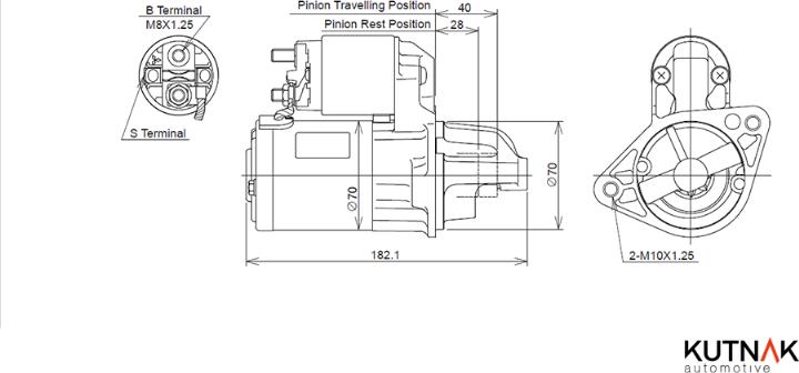 KUTNAK AUTOMOTIVE 720931/M - Démarreur droxauto.com