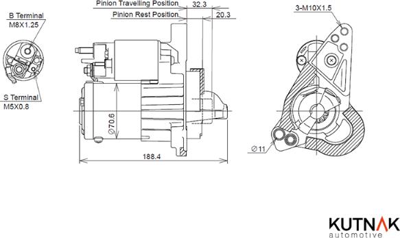 KUTNAK AUTOMOTIVE 720932/M - Démarreur droxauto.com