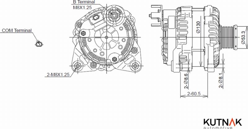 KUTNAK AUTOMOTIVE 720923/M - Alternateur droxauto.com
