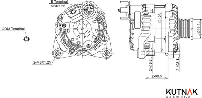 KUTNAK AUTOMOTIVE 721998/M - Alternateur droxauto.com