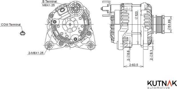 KUTNAK AUTOMOTIVE 721488/M - Alternateur droxauto.com
