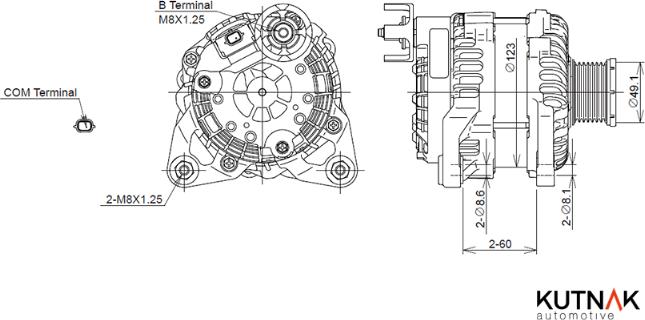 KUTNAK AUTOMOTIVE 722367/M - Alternateur droxauto.com