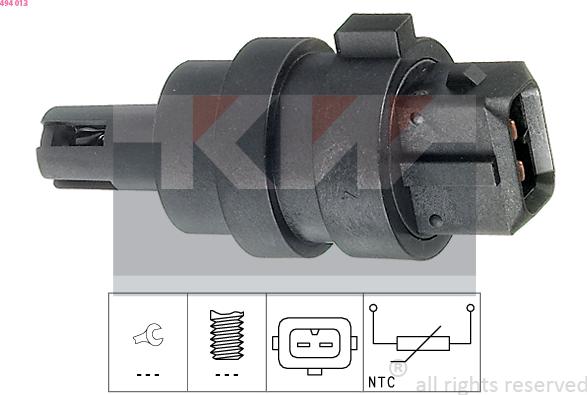 KW 494 013 - Capteur, température de l'air d'admission droxauto.com