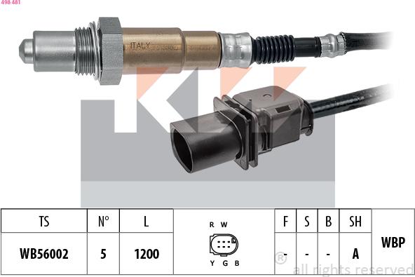 KW 498 481 - Sonde lambda droxauto.com