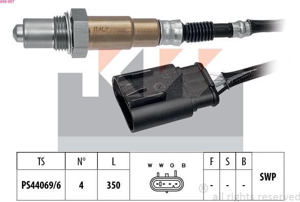 KW 498 097 - Sonde lambda droxauto.com