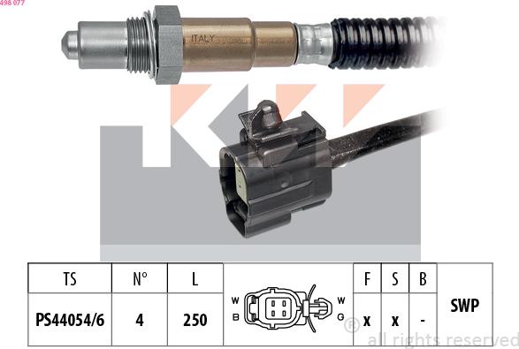 KW 498 077 - Sonde lambda droxauto.com