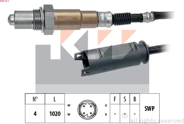 KW 498 213 - Sonde lambda droxauto.com