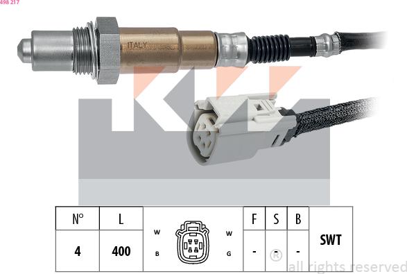 KW 498 217 - Sonde lambda droxauto.com
