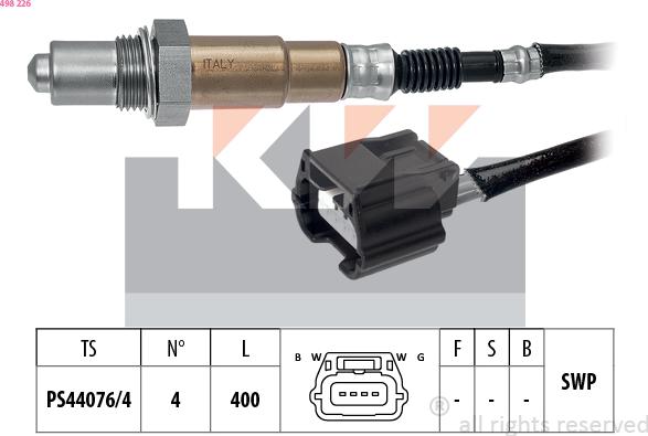 KW 498 226 - Sonde lambda droxauto.com