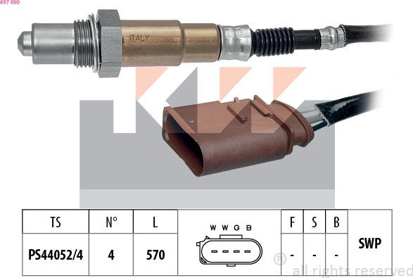 KW 497 090 - Sonde lambda droxauto.com