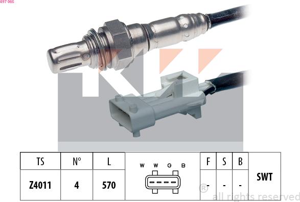 KW 497 065 - Sonde lambda droxauto.com