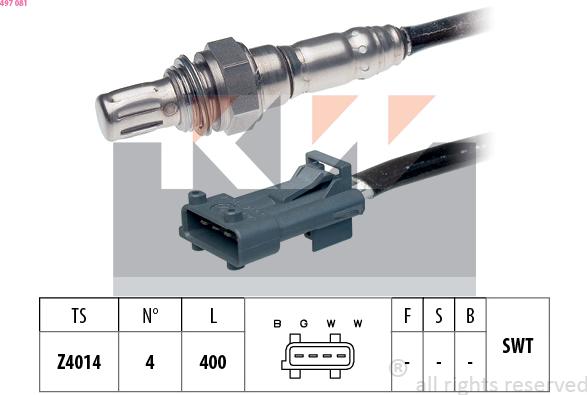 KW 497 081 - Sonde lambda droxauto.com