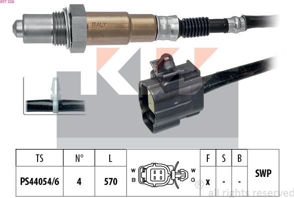 KW 497 226 - Sonde lambda droxauto.com
