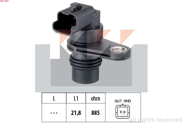 KW 453 487 - Capteur, régime droxauto.com