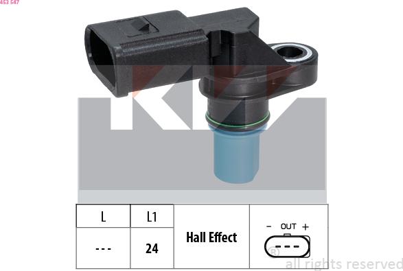 KW 453 547 - Capteur, position d'arbre à cames droxauto.com