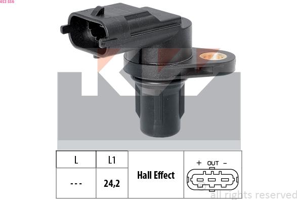 KW 453 556 - Capteur, position d'arbre à cames droxauto.com