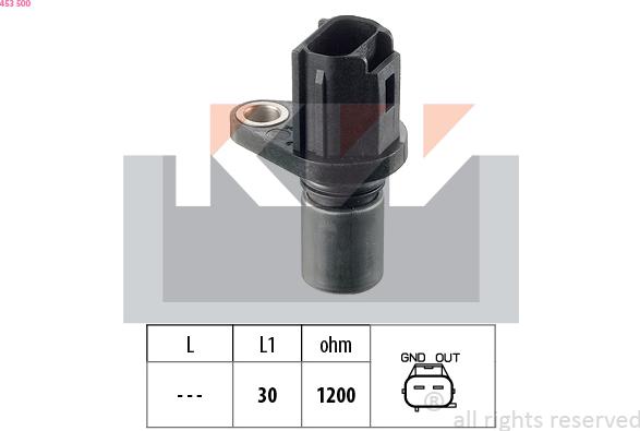 KW 453 500 - Capteur, position d'arbre à cames droxauto.com