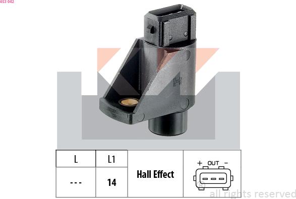 KW 453 042 - Capteur, position d'arbre à cames droxauto.com