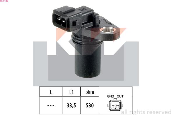 KW 453 189 - Capteur, régime droxauto.com