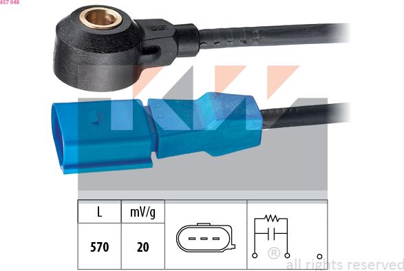 KW 457 048 - Capteur de cognement droxauto.com