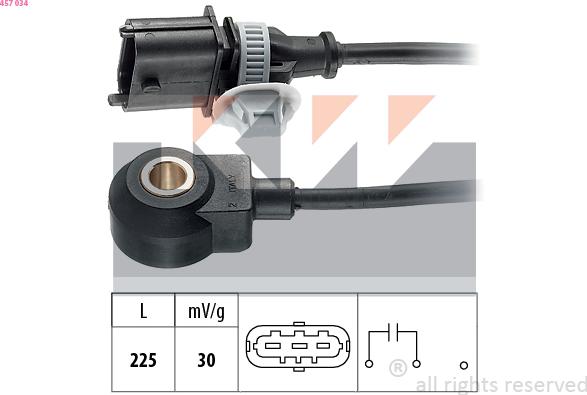KW 457 034 - Capteur de cognement droxauto.com