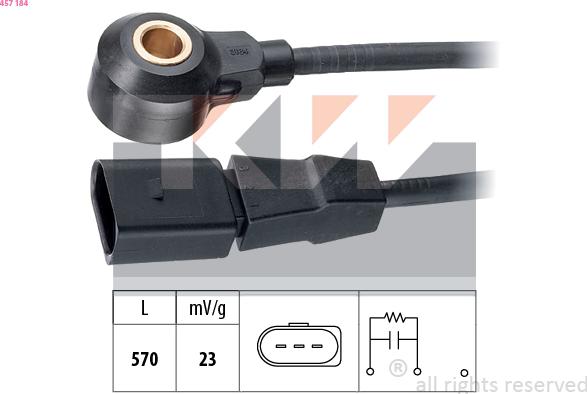 KW 457 184 - Capteur de cognement droxauto.com