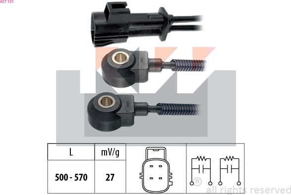 KW 457 131 - Capteur de cognement droxauto.com