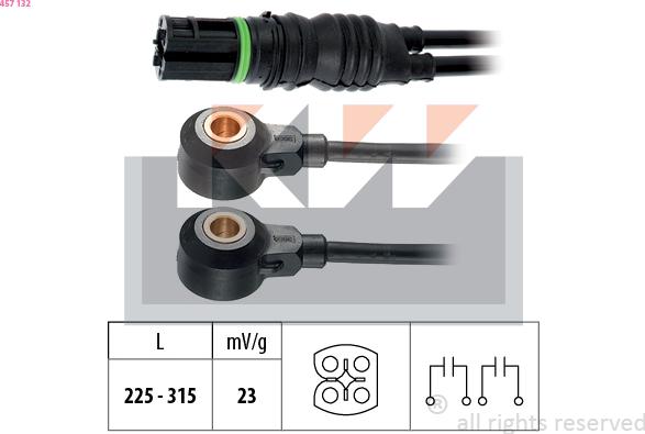 KW 457 132 - Capteur de cognement droxauto.com