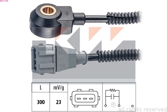 KW 457 124 - Capteur de cognement droxauto.com