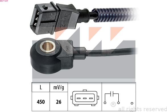 KW 457 127 - Capteur de cognement droxauto.com