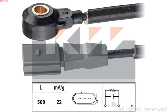 KW 457 175 - Capteur de cognement droxauto.com