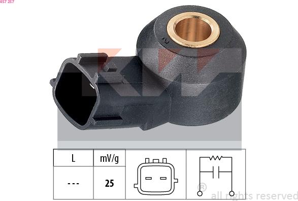 KW 457 257 - Capteur de cognement droxauto.com