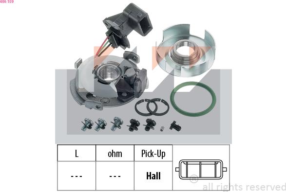 KW 406 159 - Capteur, impulsion d'allumage droxauto.com