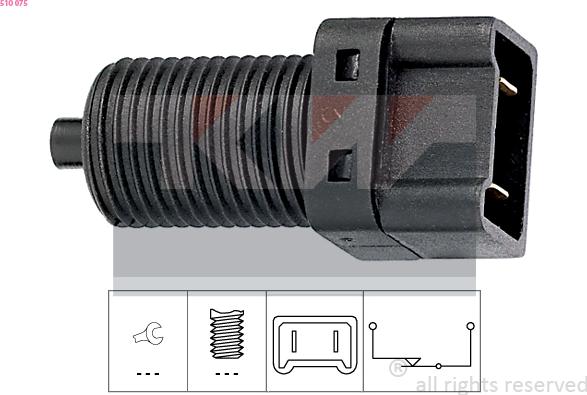KW 510 075 - Interrupteur des feux de freins droxauto.com